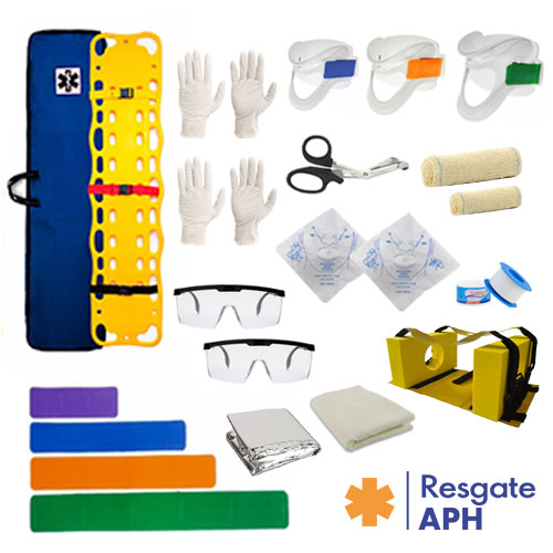 kit-cipa-prancha-polietileno-completo-capa-azul-imobilizador-de-cabeça-resgate-aph