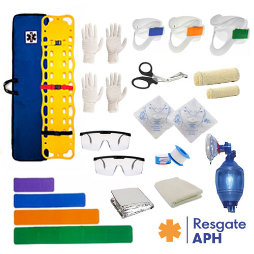 kit-cipa-prancha-polietileno-completo-capa-azul-reanimador-manual-pvc-ambu-resgate-aph